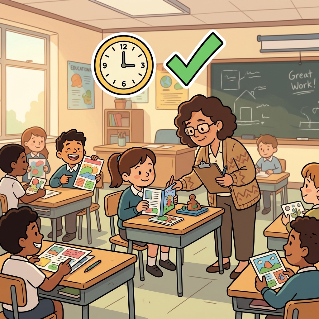 The teacher ensured that every student had finished the project before the class ended. (END + SURE → make sure everything is certain before the end)