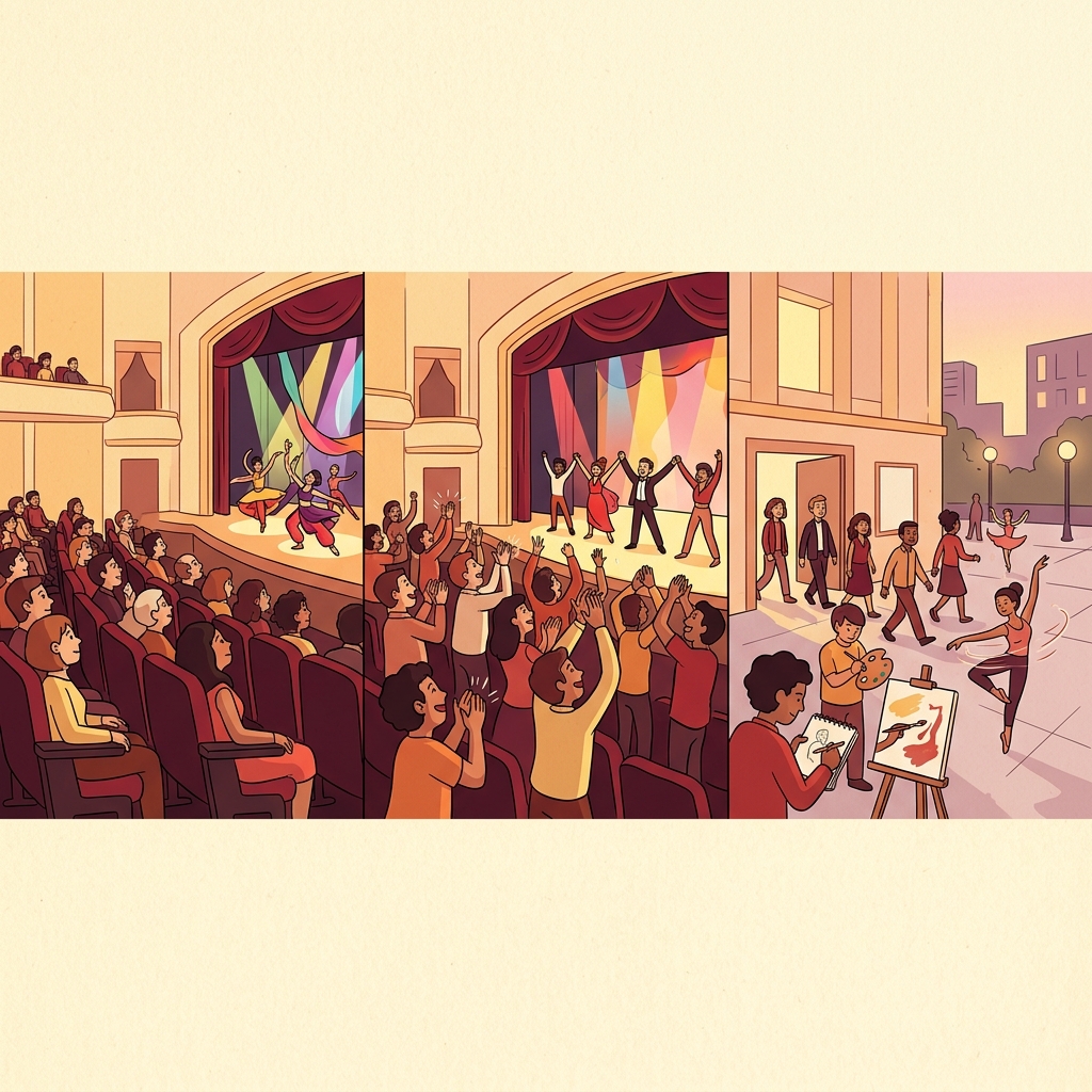 The entire performance amazed the audience, who admired it and felt inspired.