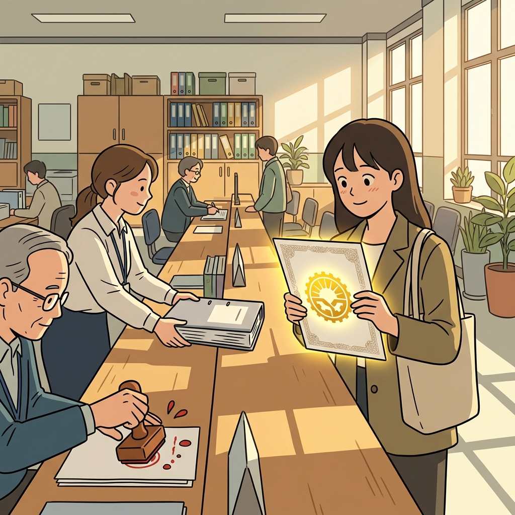 The startup was officially recognized as a legal entity after months of paperwork.
