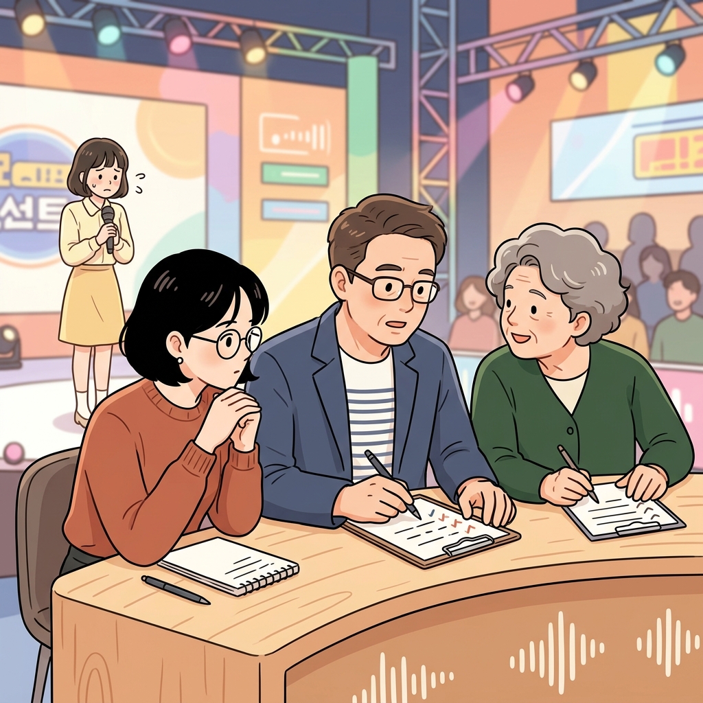 The judges evaluated each performance before announcing the winner.