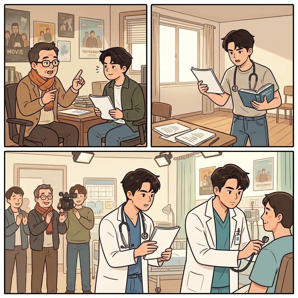 One small factor helped the actor become a successful doctor in the movie.