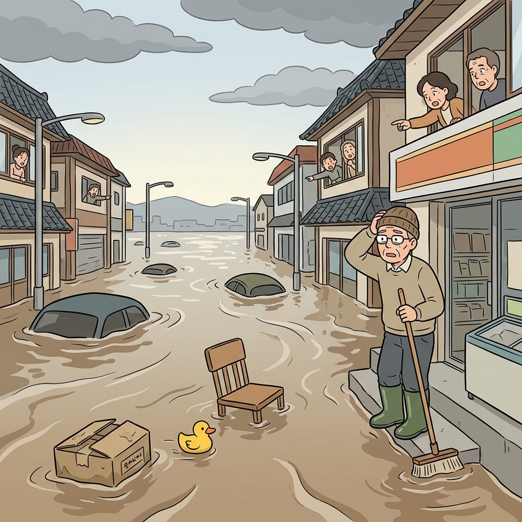 flooded concept
