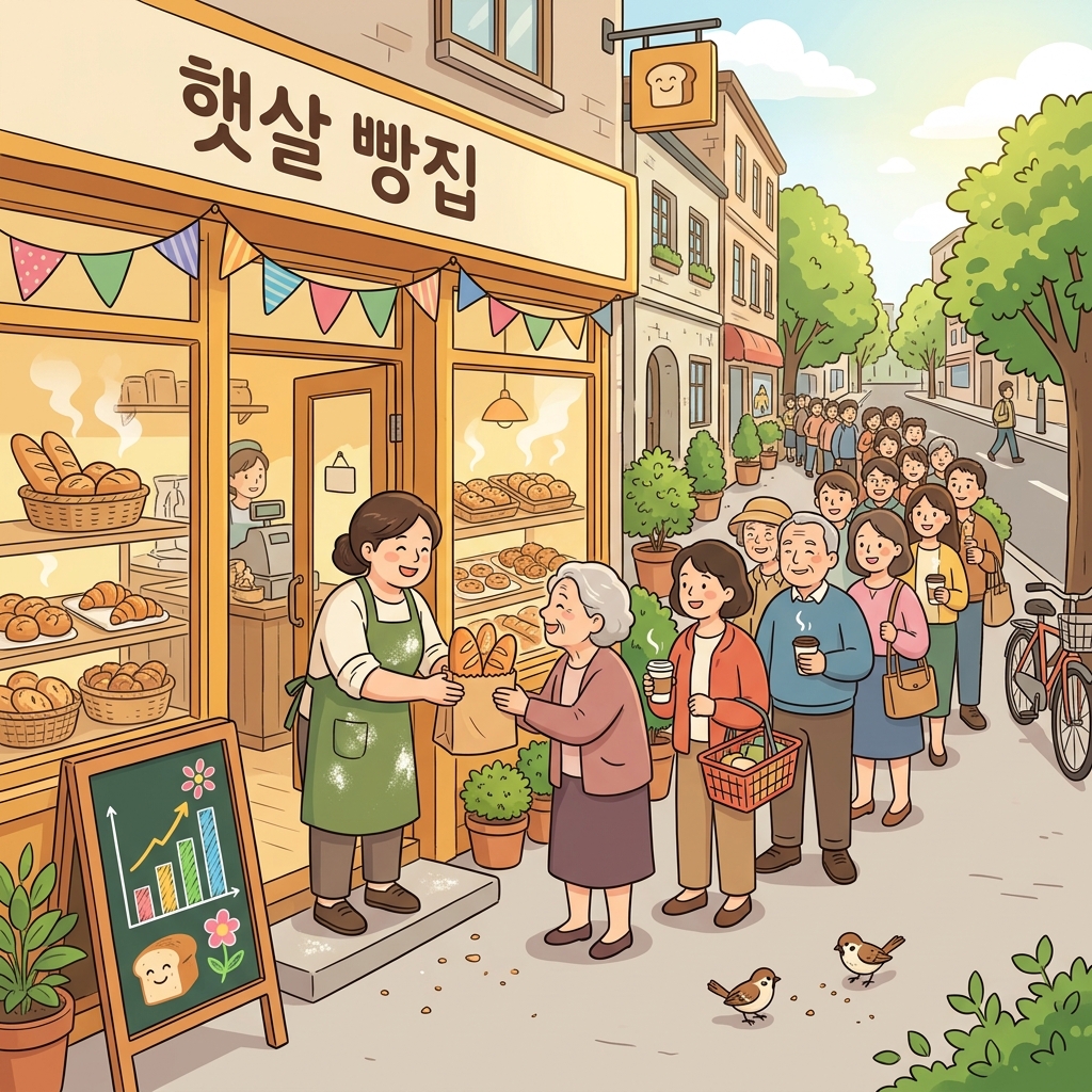 The bakery began to flourish after word spread across town.