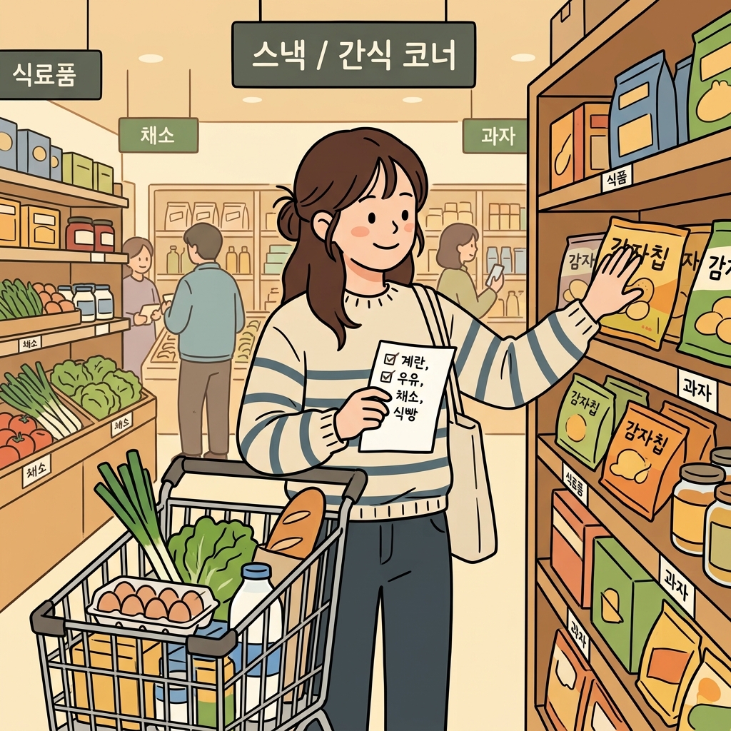 그녀의 검소함은 필요 없는 물건을 사지 않게 해주었다. ("풀(full) 아껴!" → 물건을 가득(full) 사지 않고 아껴 쓰는 생활)