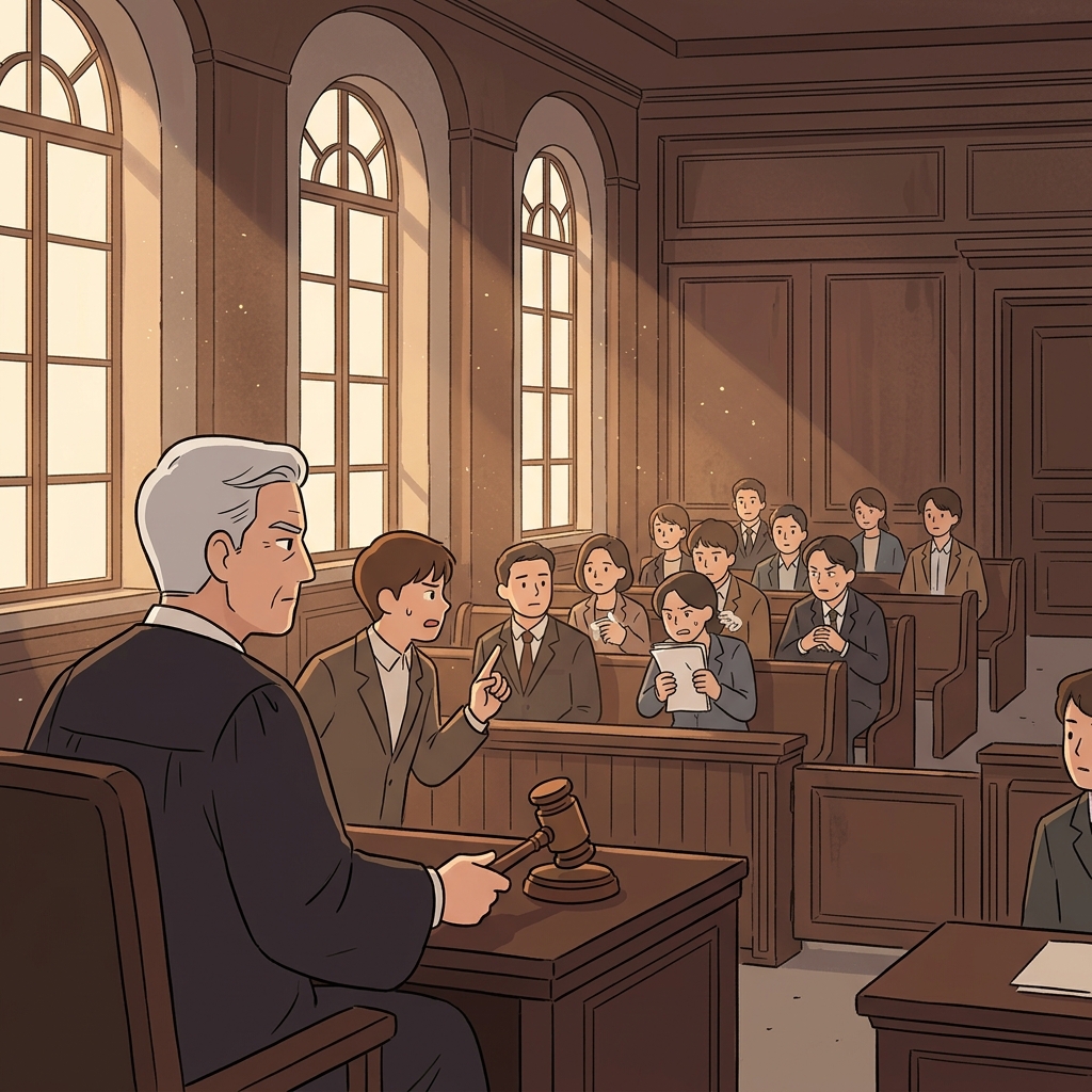 No one dared gainsay the veteran judge's final verdict in the courtroom.