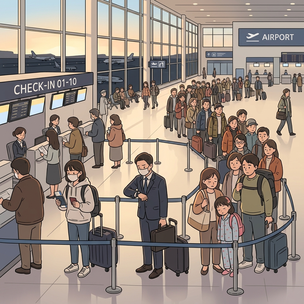 get in line concept