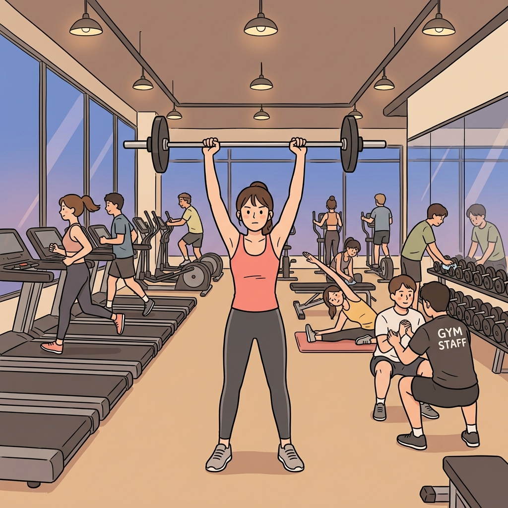퇴근하고 헬스장 가서 운동하면 스트레스가 확 풀린다.