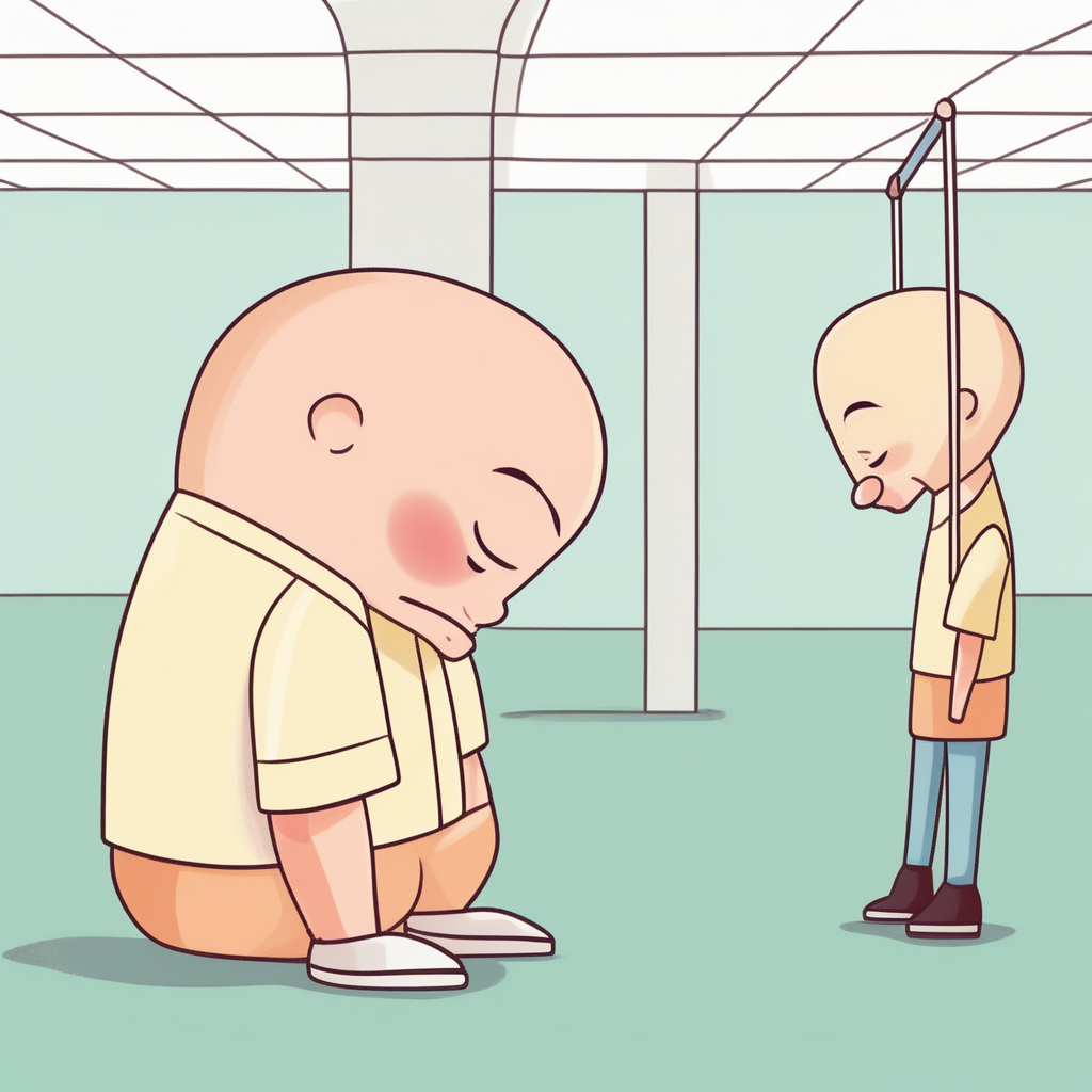 hang one's head concept