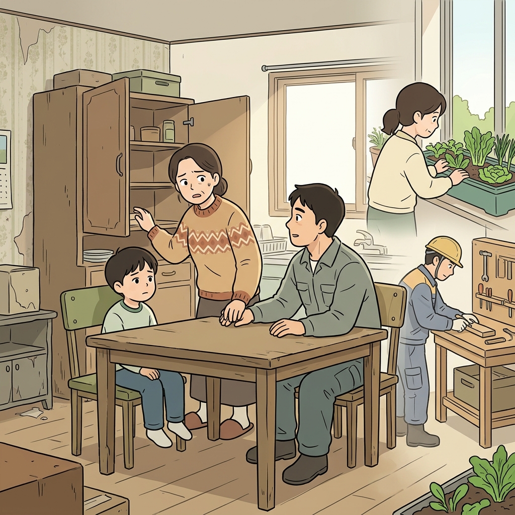 The family overcame years of hardship through hard work and hope.