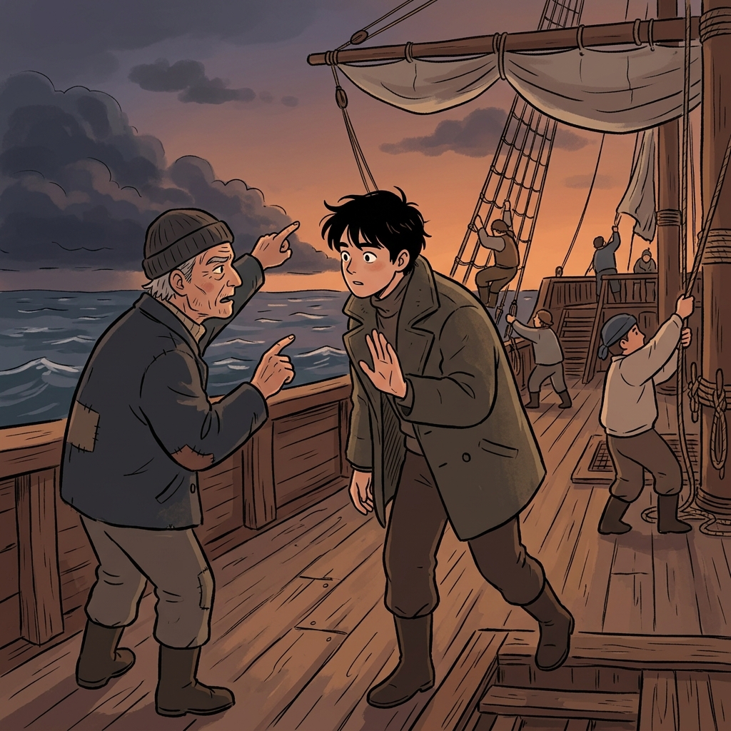 The captain chose to heed the old sailor's warning about the coming storm.