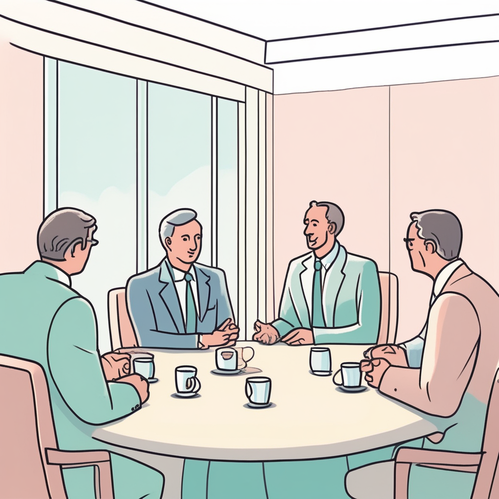 hold a meeting concept