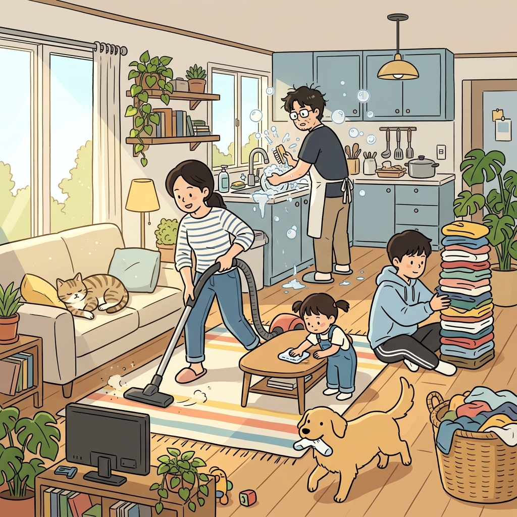 household chores concept