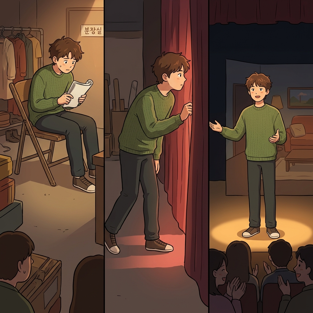 Instead of staying idle, he sidled onto the stage and finally settled into his new role.
