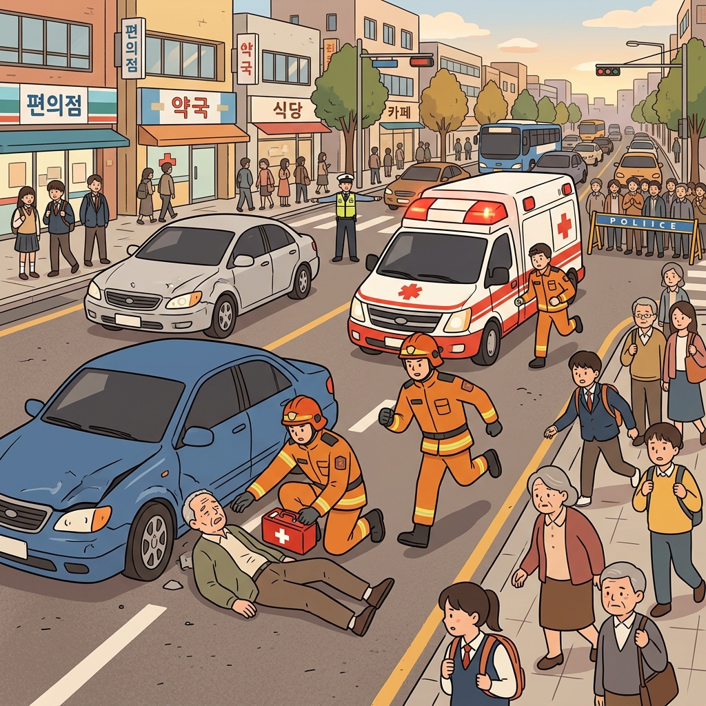 The firefighters gave immediate assistance after the accident.
