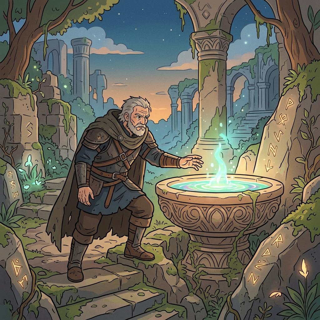 전사는 "난 필멸이라고? 안 돼!(I'm mortal? No!)"라고 외치며 불멸(immortality)을 찾아 헤맸다.