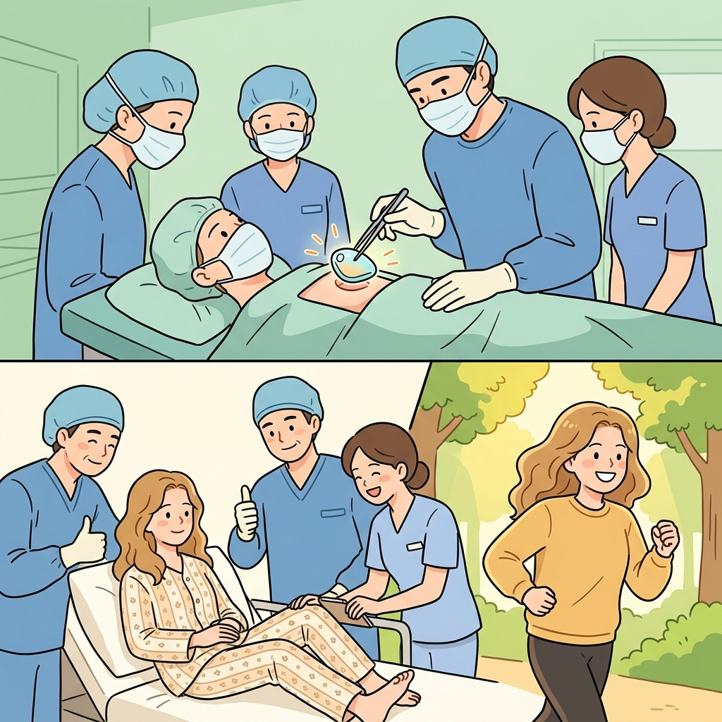 Doctors implanted a device, performed a transplant, and gave the patient a permanent solution.
