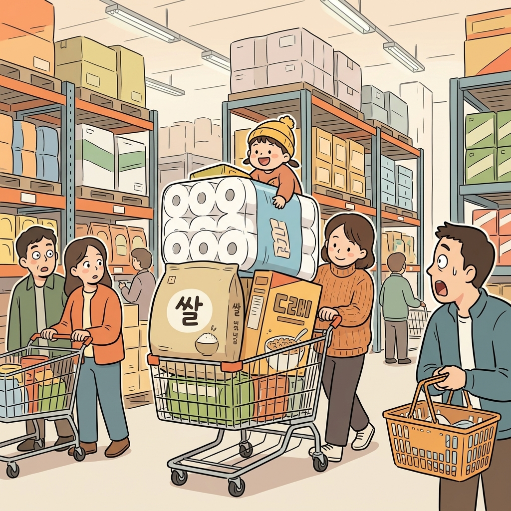 대가족 살림에 쌀은 항상 대용량으로 산다.