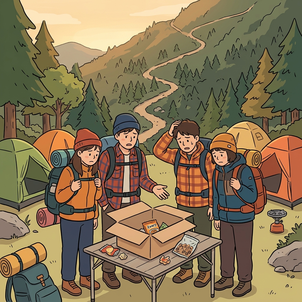 The inadequate food supply left the hikers hungry by the second day.
