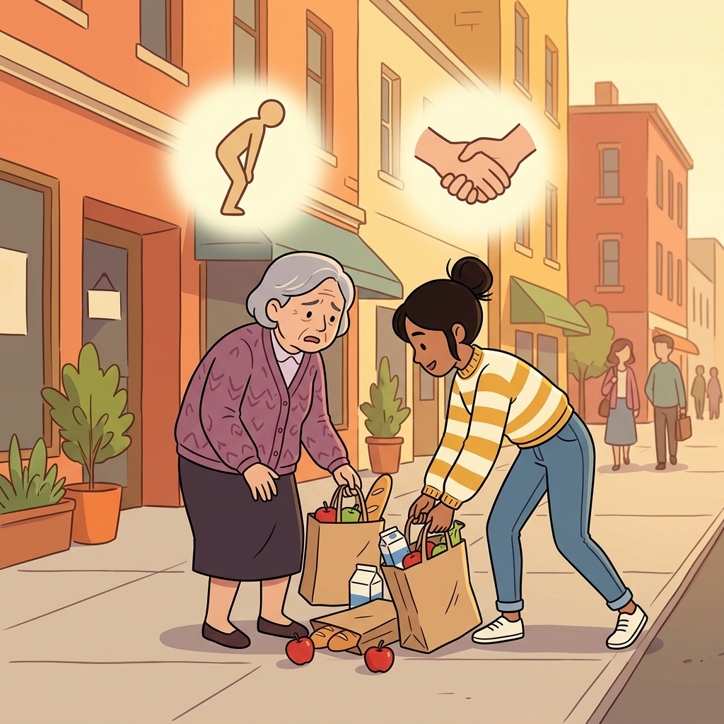 She is inclined to help anyone in need. (IN + LEAN = INCLINE → to lean or tend in a particular direction)