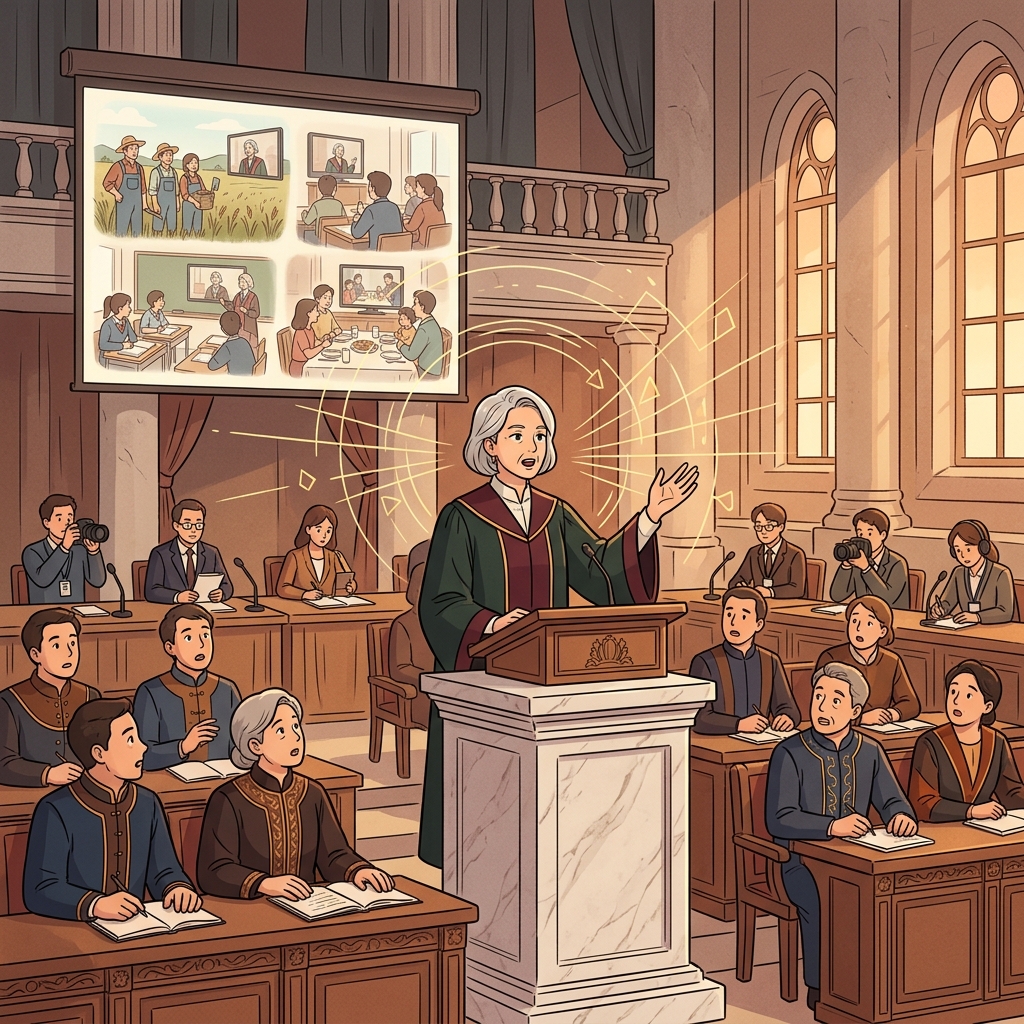 그 상원의원의 연설 하나가 나라 전체의 표심을 바꿨다.