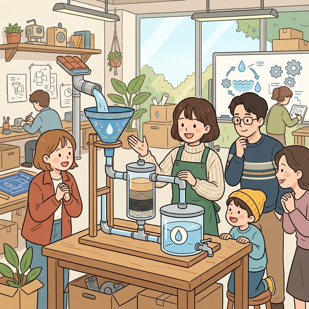 The engineer designed an ingenious device to save water.