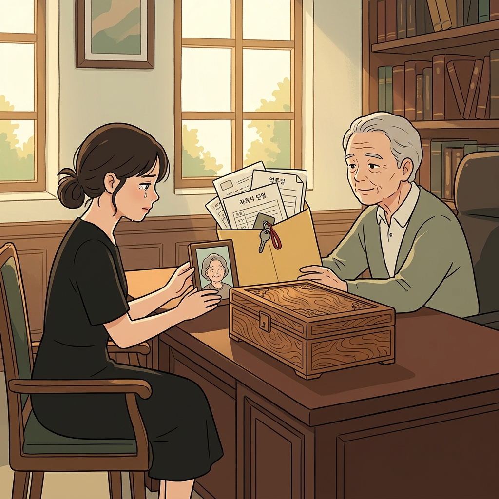 She received a large inheritance from her late grandmother's estate.