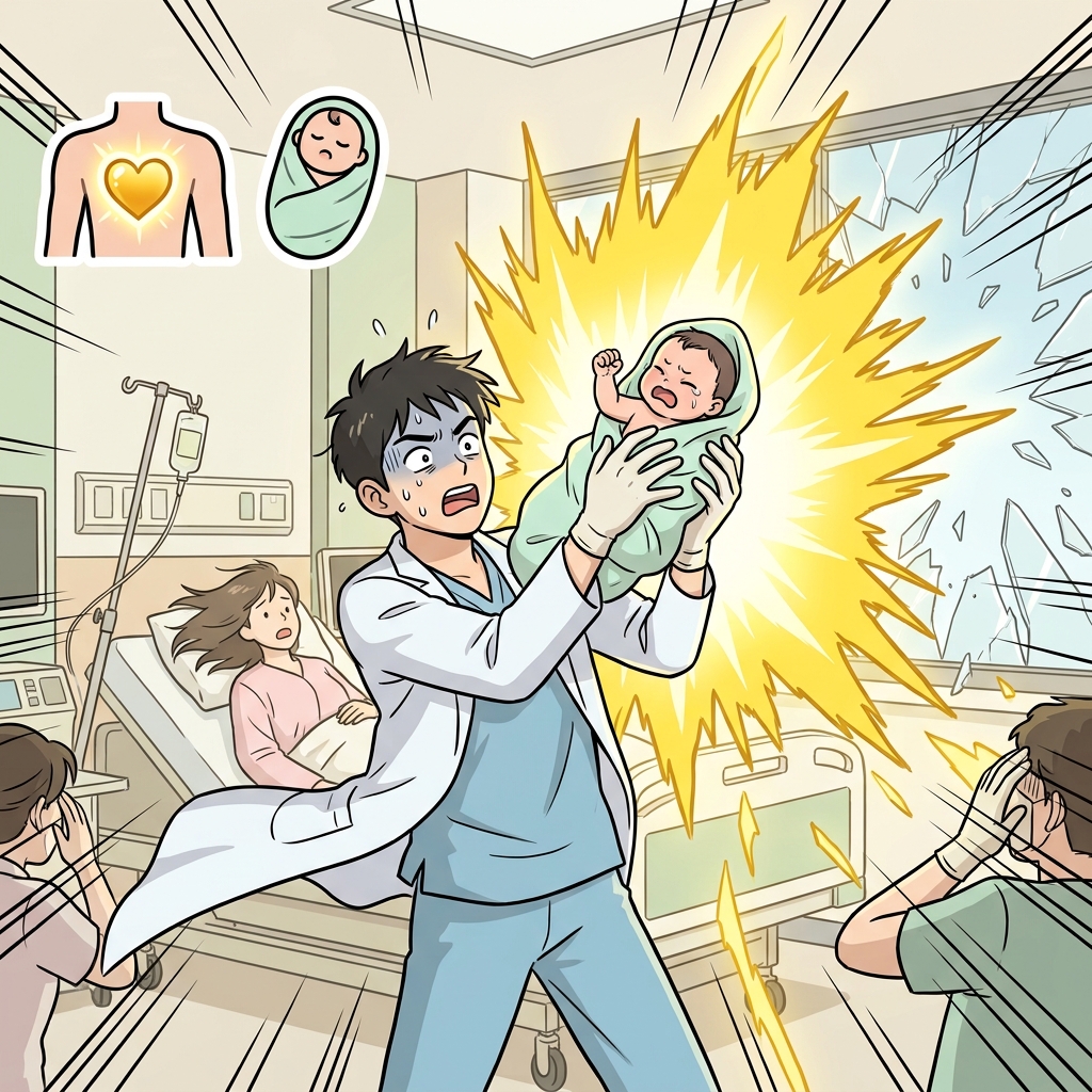 IN(inside) + NAT(born) — an innate power is a massive, glowing energy that violently explodes from INSIDE you the exact moment you are BORN.