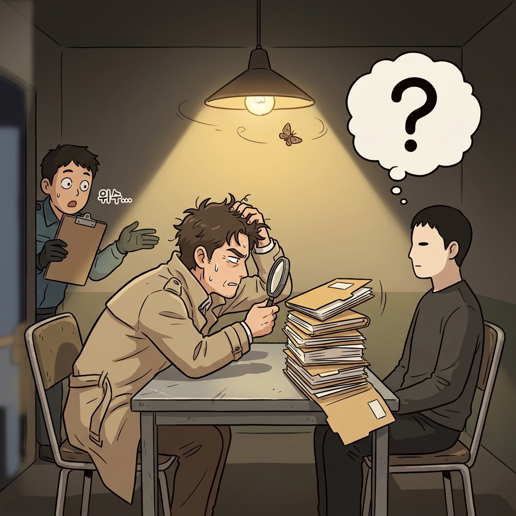The old detective found the suspect's inscrutable expression impossible to read.
