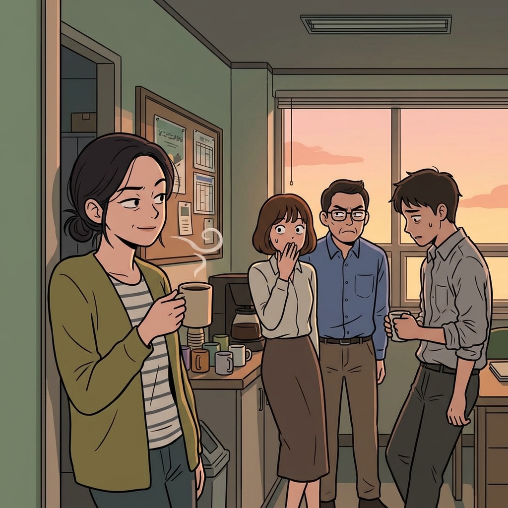 그녀는 웃으며 그가 돈을 훔친 것 같다고 은근히 흘렸다.