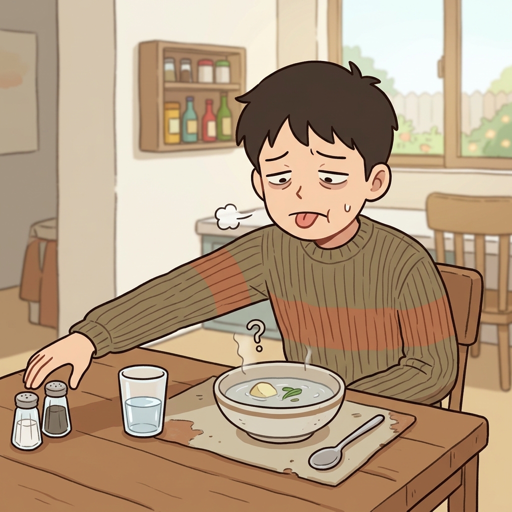 The soup tasted so insipid that he reached for salt and pepper immediately.