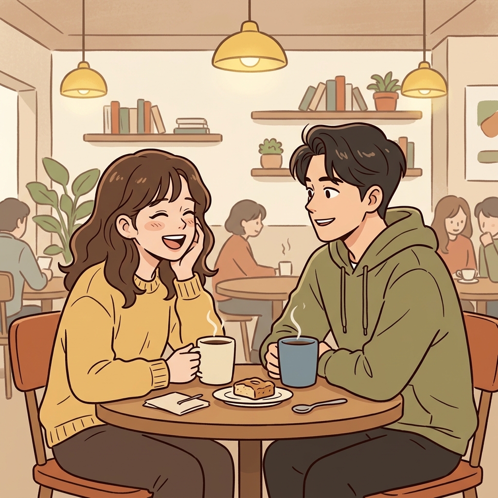 솔직한 대화는 두 사람의 친밀감을 더욱 깊게 만들었다. (같은 Team 안(In)에 있다. → 친밀함)