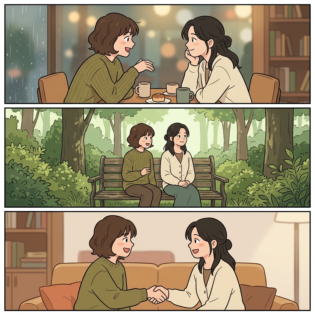 그들의 친밀함은 사적인 시간과 진솔함 속에서 더욱 깊어졌다.