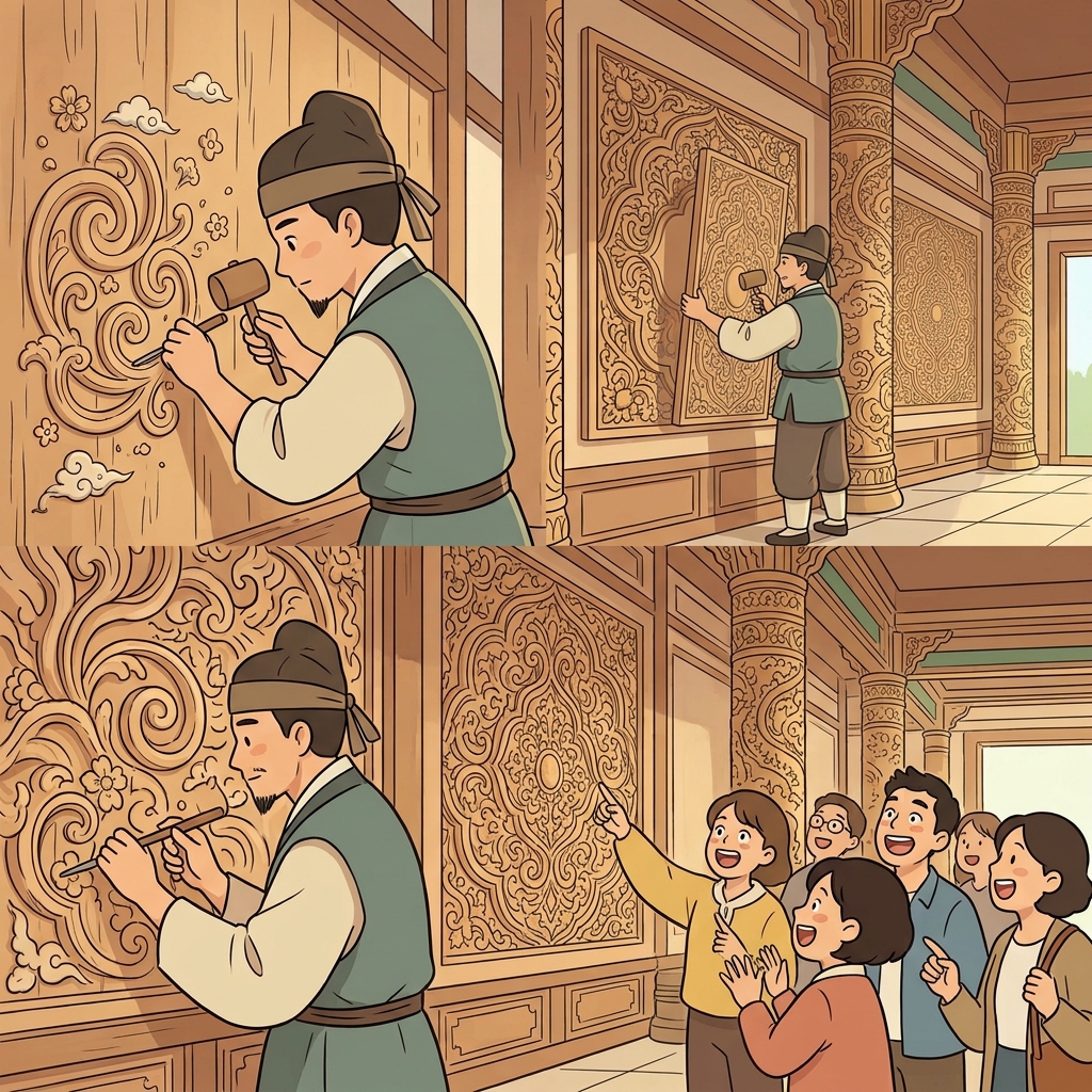 The artisan used intricate designs to decorate the palace, and everyone appreciated the craftsmanship.