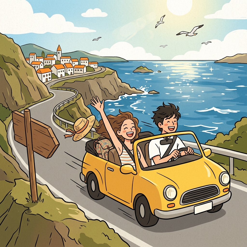 They took a quick weekend jaunt to the seaside village.