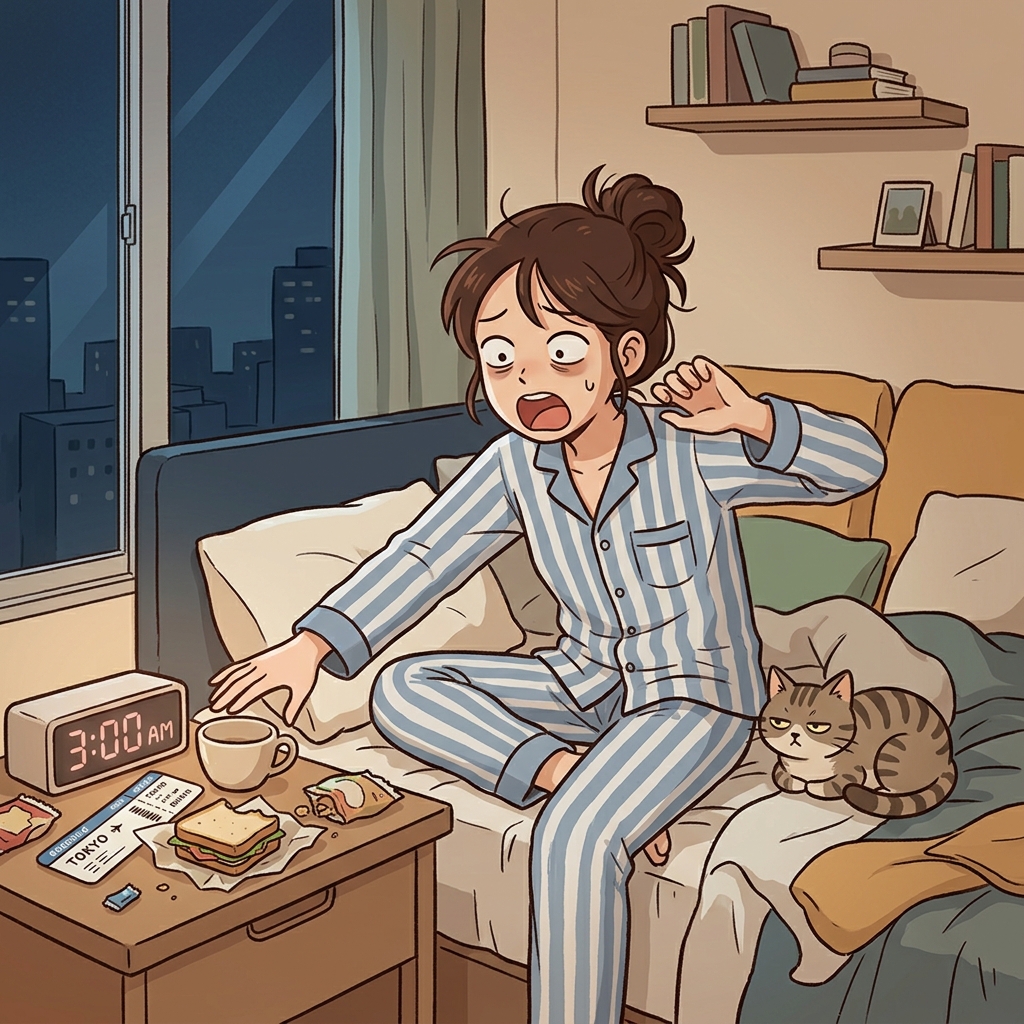 jet lag concept