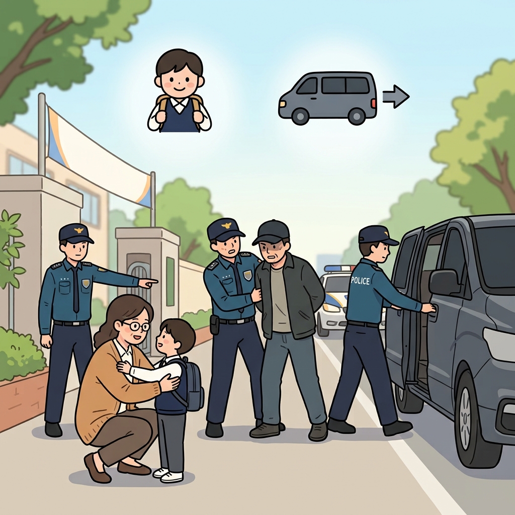 경찰은 아무도 다치기 전에 납치를 막았다.