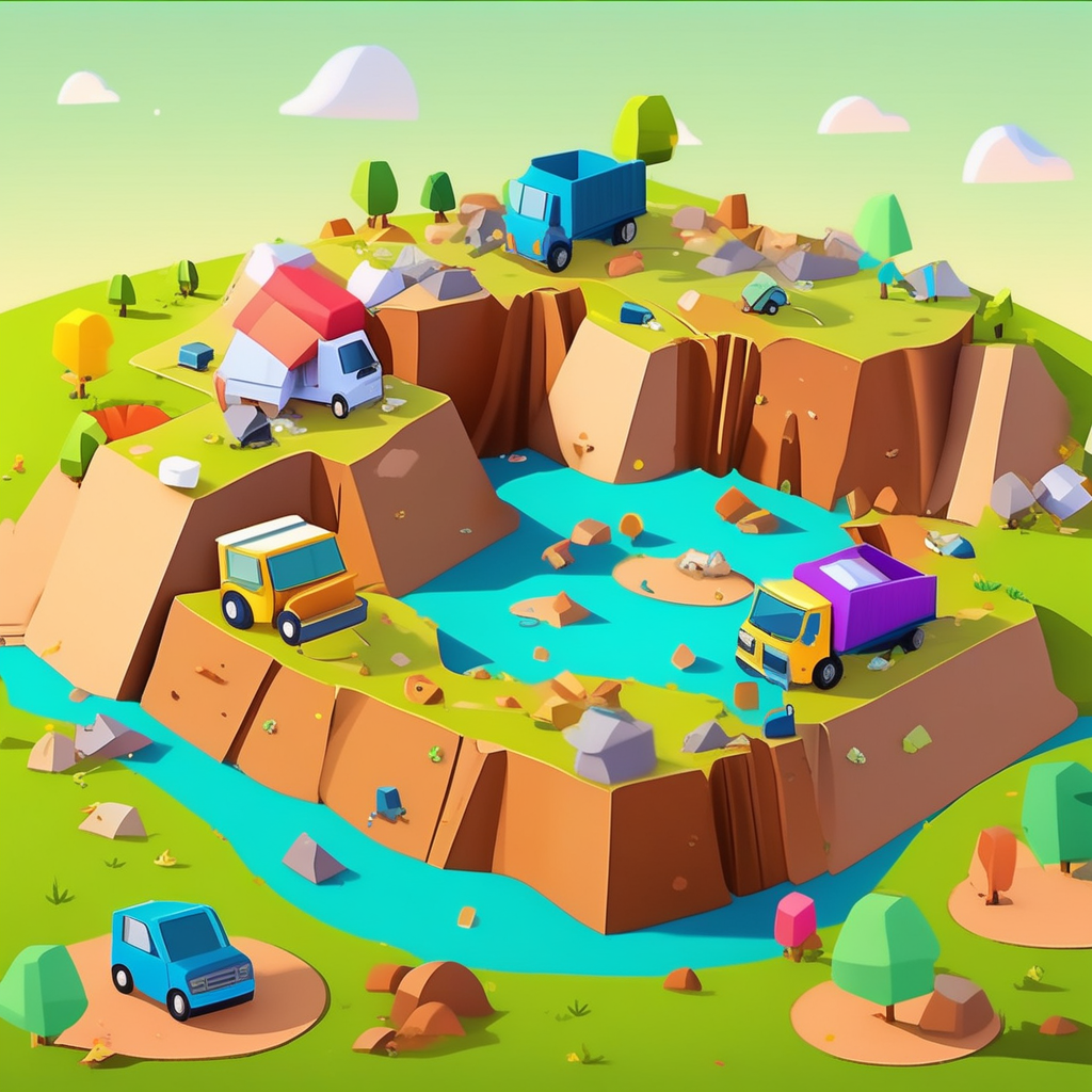 landfill site concept