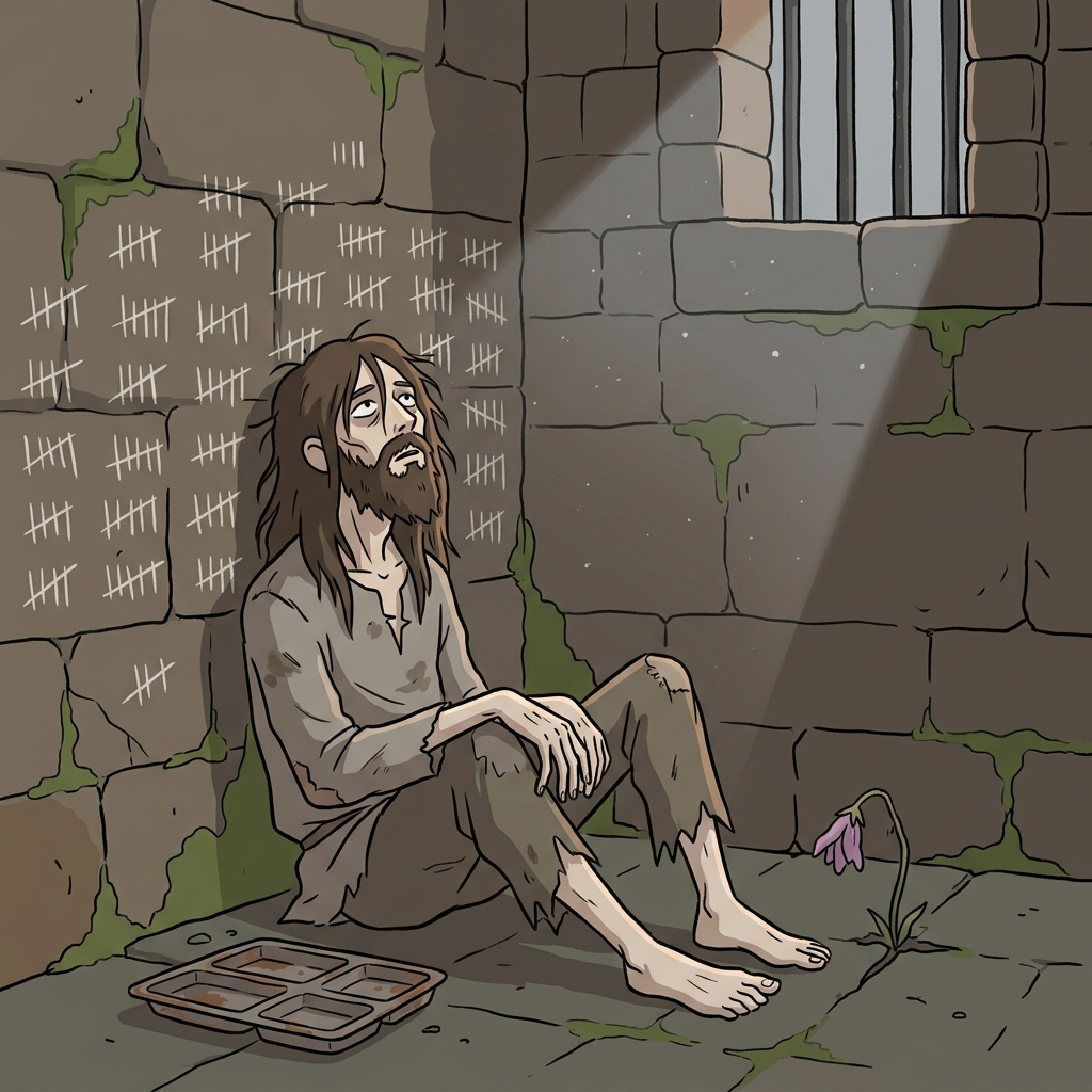 The forgotten prisoner continued to languish in the damp castle dungeon for years.
