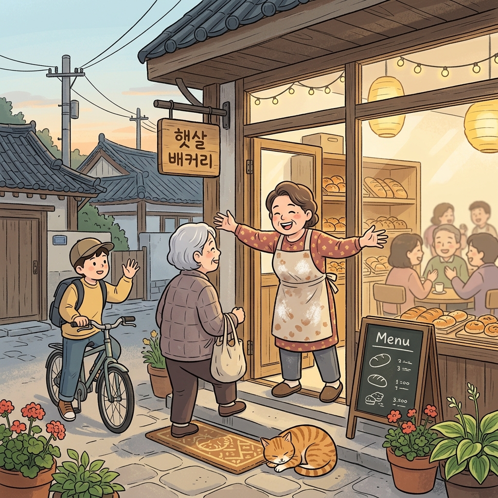 동네 빵집 아저씨는 손님 이름을 다 외운다.