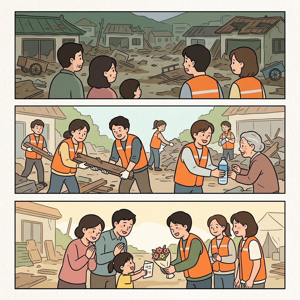 The magnitude of the disaster changed their attitude and inspired gratitude for every rescue worker.