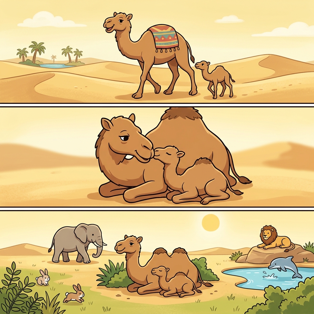 A camel is a mammal, and every mammal is an animal.