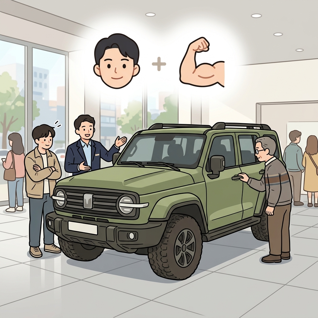 그 남성적인 디자인은 많은 고객들의 마음을 사로잡았다.