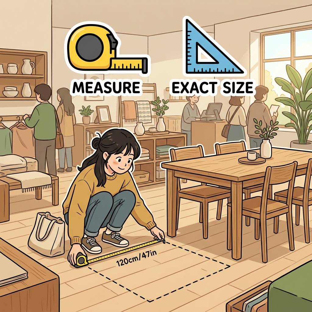 Accurate measurement ensured the table fit perfectly.