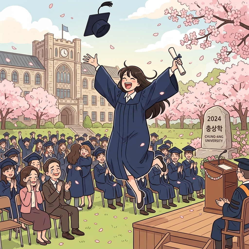 Graduating college was a huge milestone in her life journey.