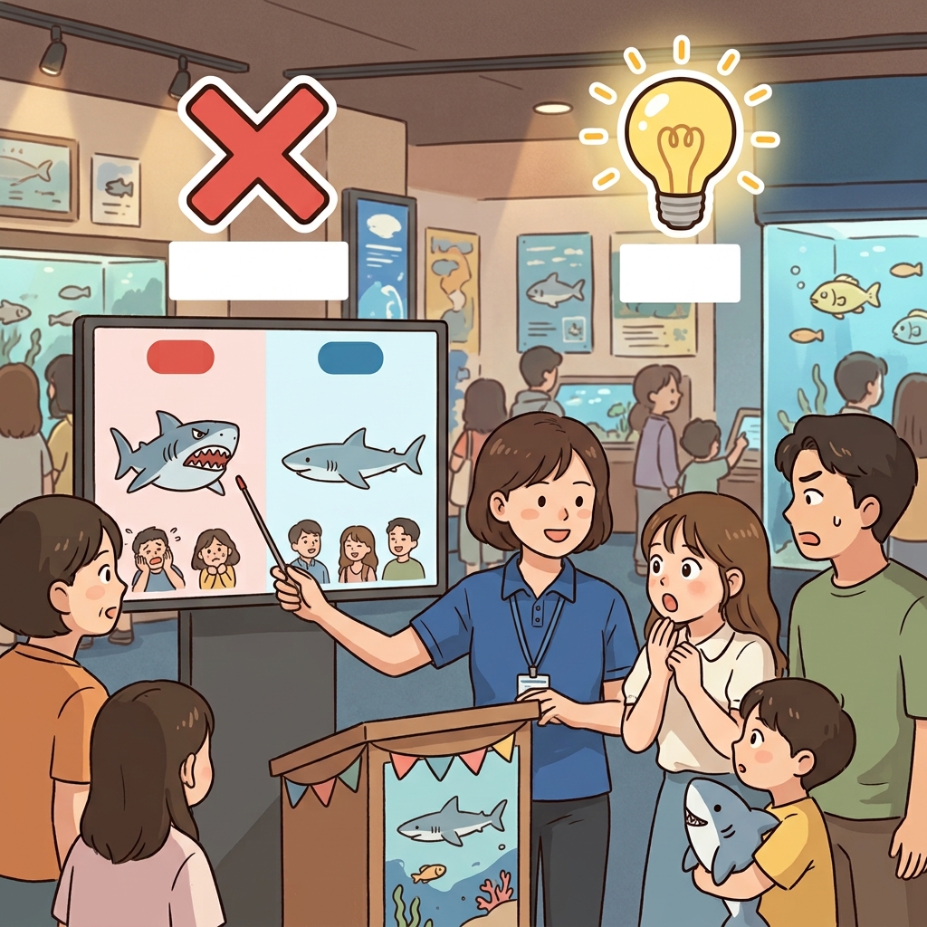 그 다큐멘터리는 상어에 대한 여러 가지 흔한 오해를 바로잡았다.