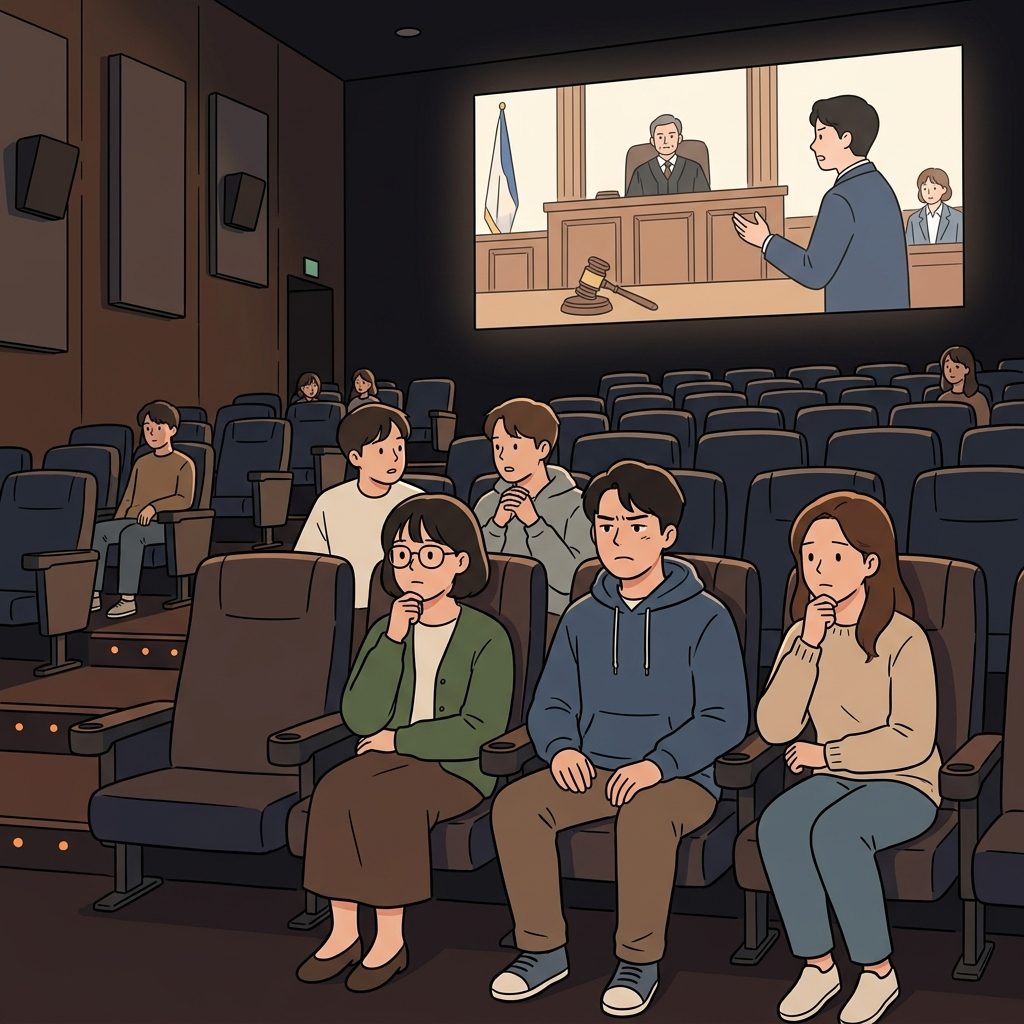 그 영화는 도덕성과 정의에 대한 어려운 질문을 던졌다.