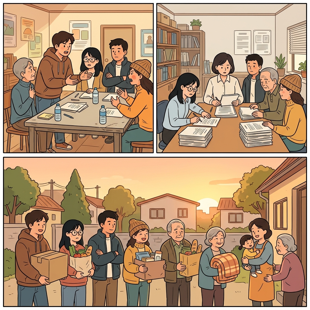 그들은 도덕성을 논의하고, 합법성을 따져 본 끝에, 결국 인간애를 선택했다.