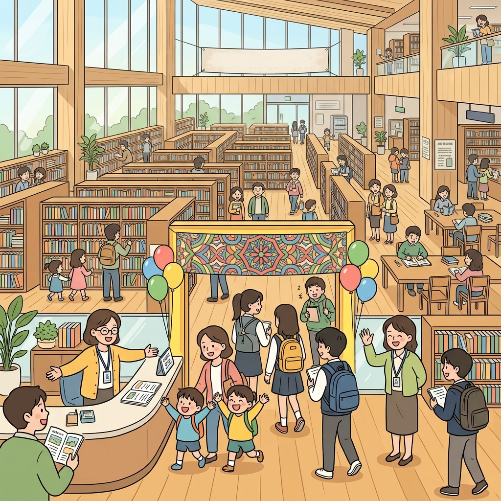 The municipal library opened a new reading room.