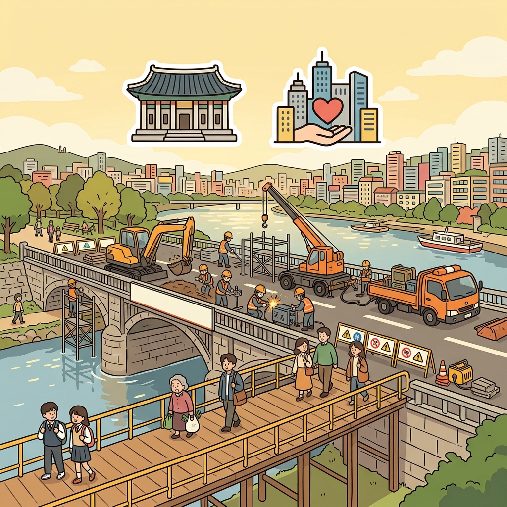 The municipal government repaired the old bridge. (🏛️ City Government + 🏙️ Public Service → Municipal)