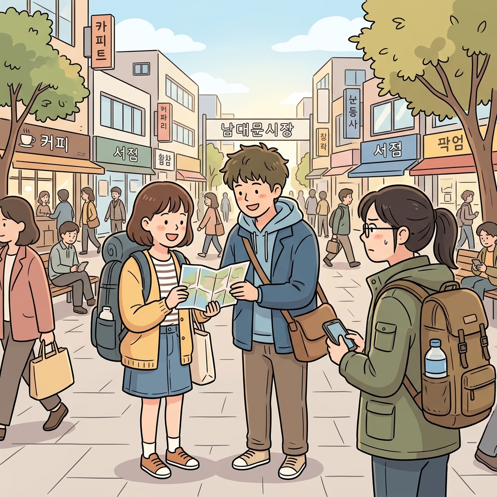The naive tourist trusted the stranger too easily.